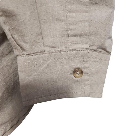 Northwest Territory Mens Fishing shirt, XXXL Tan long sleeve Button up - Picture 5 of 8